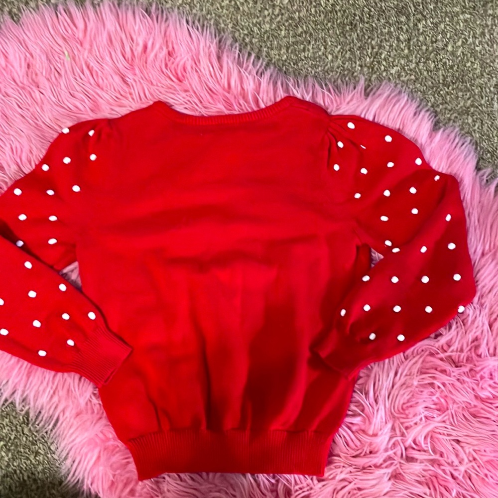 Girls red sweater - Picture 2 of 3